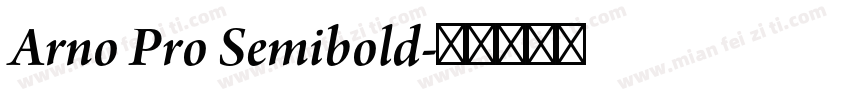 Arno Pro Semibold字体转换